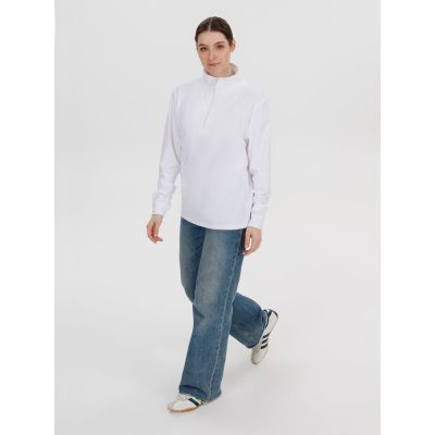 Свитшот на молнии Morfiss, белый-10