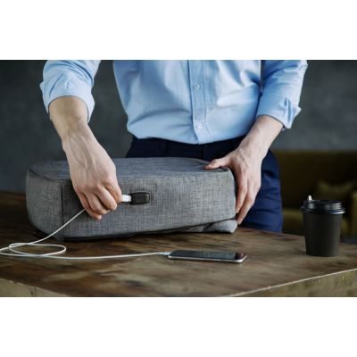 Рюкзак с потайным карманом inGreed, серый-15