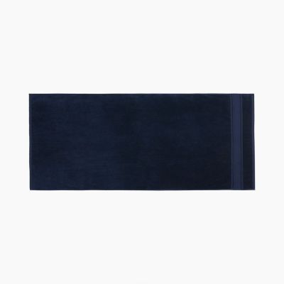 Полотенце махровое Terrychic, среднее, темно-синее-1