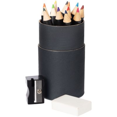 Набор цветных карандашей Pencilvania Tube Plus, черный-0