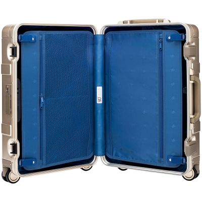 Чемодан Metal Luggage, золотистый-10