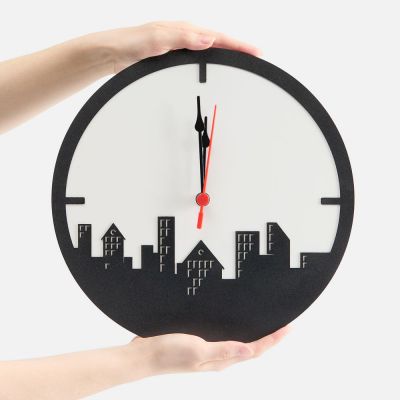 Часы «Города», черные-4