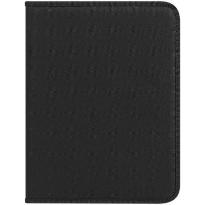 Папка с блокнотом Visitor, черная-0