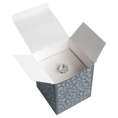 Елочный шар «Скандинавский узор», 10 см, красный-2