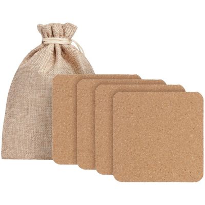 Набор из 4 костеров Suberic, квадрат-1