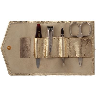 Маникюрный набор Snakeskin, золотистый-1