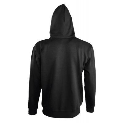 Толстовка мужская на молнии Soul Men 290 с контрастным капюшоном, черная-1