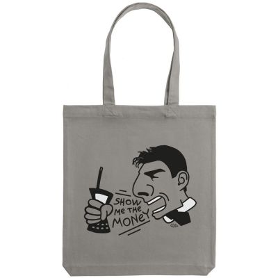 Холщовая сумка Show Me The Money, серая-1