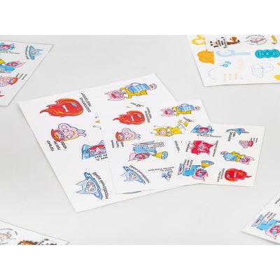 Наклейки ПВХ Sticker Pack на заказ, M-1