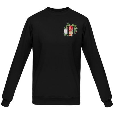 Толстовка «Цветочная азбука: Н», черная-0