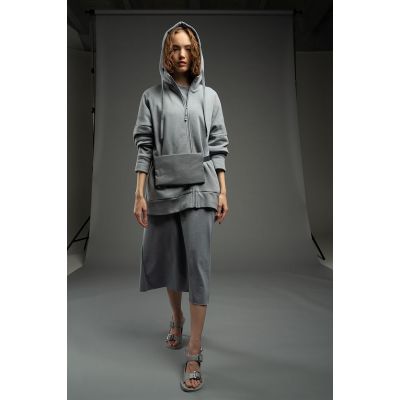 Поясная сумка W2, серая-1