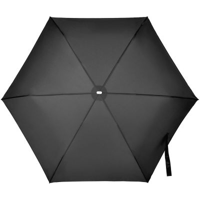 Складной зонт Alu Drop S, 3 сложения, механический, черный-1