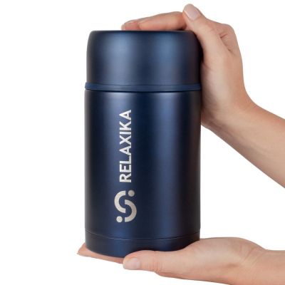 Термос для еды Relaxika 1000, темно-синий-5