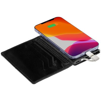 Портмоне reCover с аккумулятором 4000 мАч, черное-5