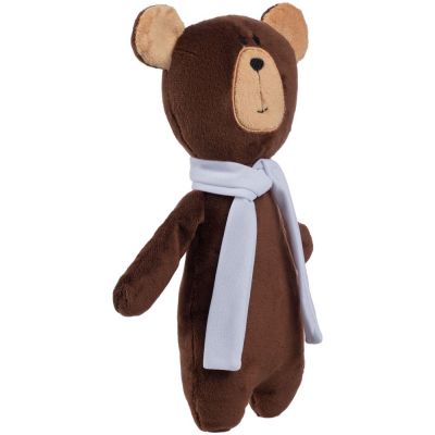 Мягкая игрушка Beastie Toys, мишка с белым шарфом-1