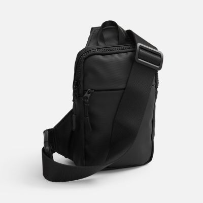 Спортивная кросс-боди сумка UrbanHike, черная-0