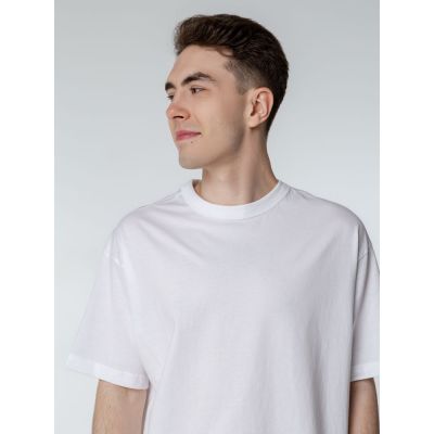 Футболка оверсайз мужская Boxy Men, бежевая (льняная)-4