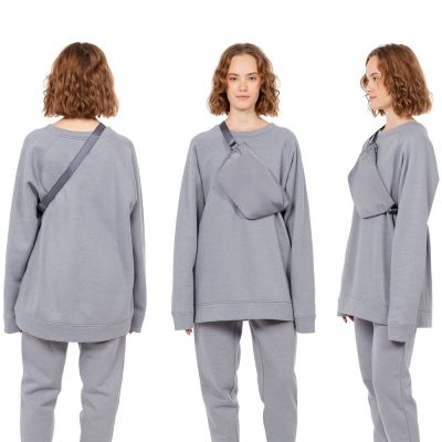 Поясная сумка W1, серая-1