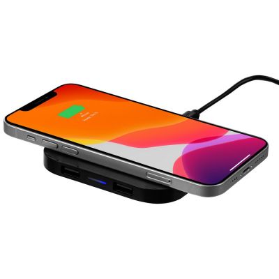 Беспроводное зарядное устройство Interra Plus, черное-8