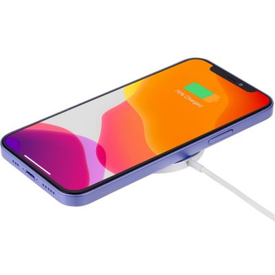 Беспроводное зарядное устройство с магнитами Magmate, серебристое-4