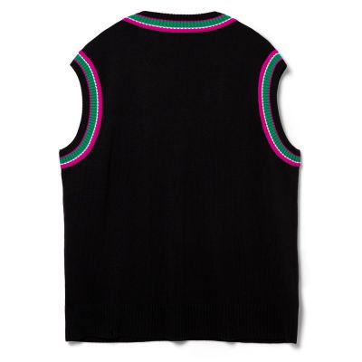 Жилет оверсайз унисекс Cornell в сумке, черный-1