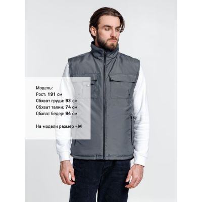Жилет мужской Stockholm, серый-4