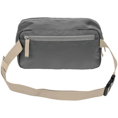 Поясная сумка Sensa, серая с бежевым-3