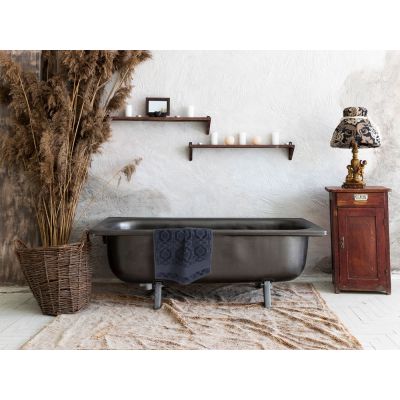 Полотенце Velin, среднее, темно-серое-4