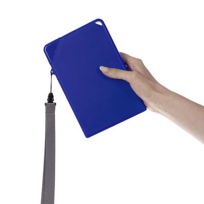 Плоская бутылка для воды Flacon, синяя-6