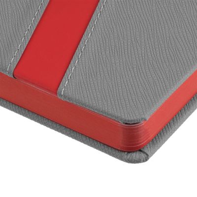 Ежедневник Rubikon на заказ, недатированный серо-красный-5