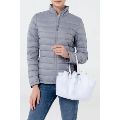 Зонт-сумка складной Stash, белый-5