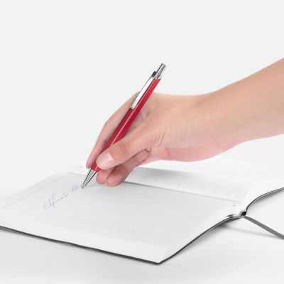 Ручка шариковая Alumno, красная-3