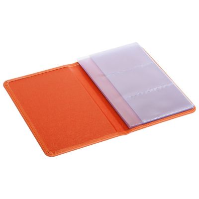 Визитница Brand, оранжевая-2