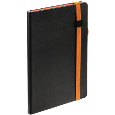 Ежедневник Ton Black, недатированный, черный с оранжевым-2