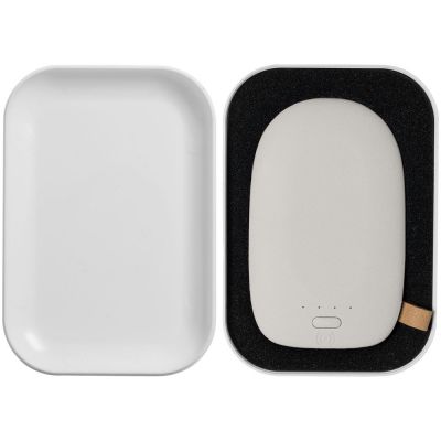 Аккумулятор с беспроводной зарядкой Pebble Wireless 9000 мАч, светло-серый-7