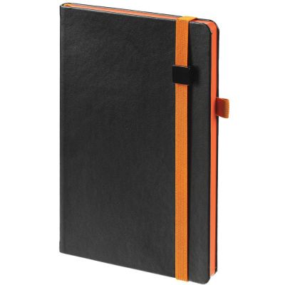 Ежедневник Ton Black, недатированный, черный с оранжевым-0