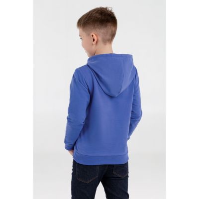 Толстовка с капюшоном детская Kirenga Kids, ярко-синяя-4