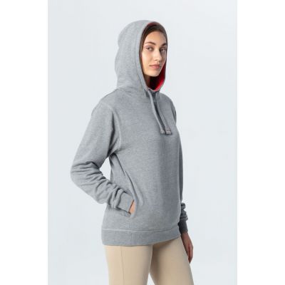 Двусторонняя толстовка Revers, серая с красным-8