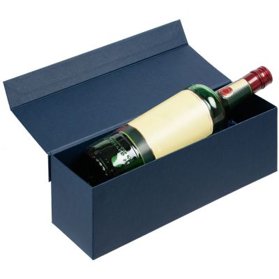 Коробка под бутылку Color Jacket, синяя-1