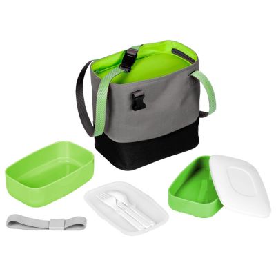 Набор ланчбоксов в термосумке Takk Mamma, зеленый-0