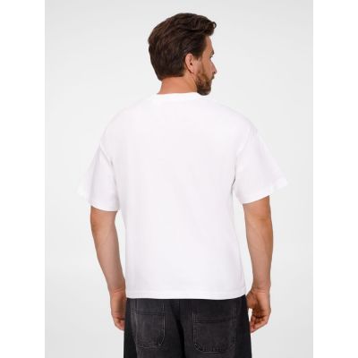 Футболка оверсайз унисекс Legacy, светло-бежевая (неокрашенная)-5