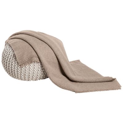 Плед Diagonal, бежевый-4