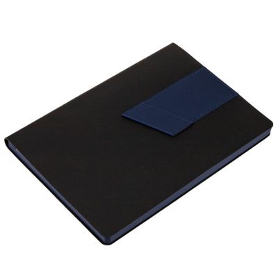 Ежедневник Bookmark, недатированный, черный с синим-2