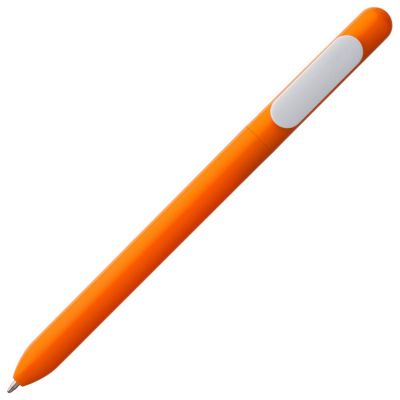 Ручка шариковая Swiper, оранжевая с белым-1