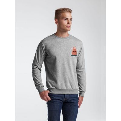 Толстовка «Любоф-моркоф II», серый меланж-2