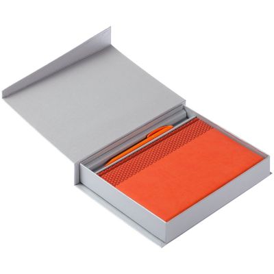 Коробка Duo под ежедневник и ручку, серая-3