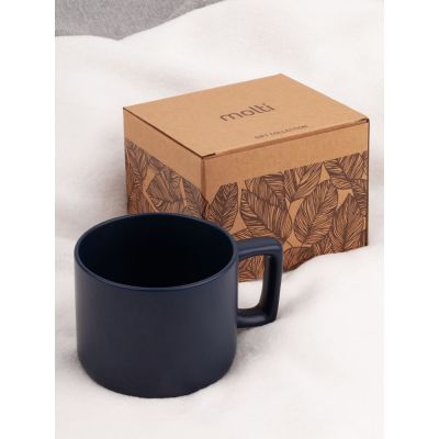 Чашка Jumbo в коробке матовая, темно-синяя-3