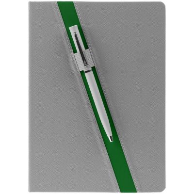 Ежедневник Rubikon на заказ, недатированный серо-зеленый-4
