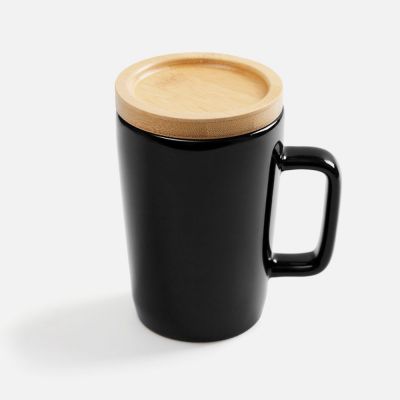 Кружка Vierra с крышкой-костером, черная-0