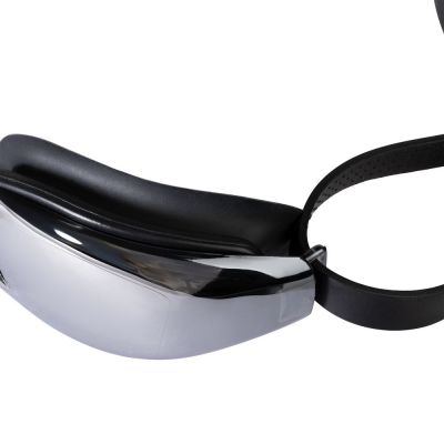 Очки для плавания зеркальные Underwater, черные-4